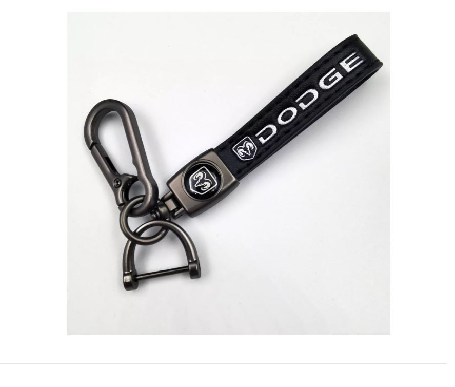 Foto 1 | Llavero Para Autos Universal Logo De Llaveros De Cuero Negro Xtellar Modelo Dodge
