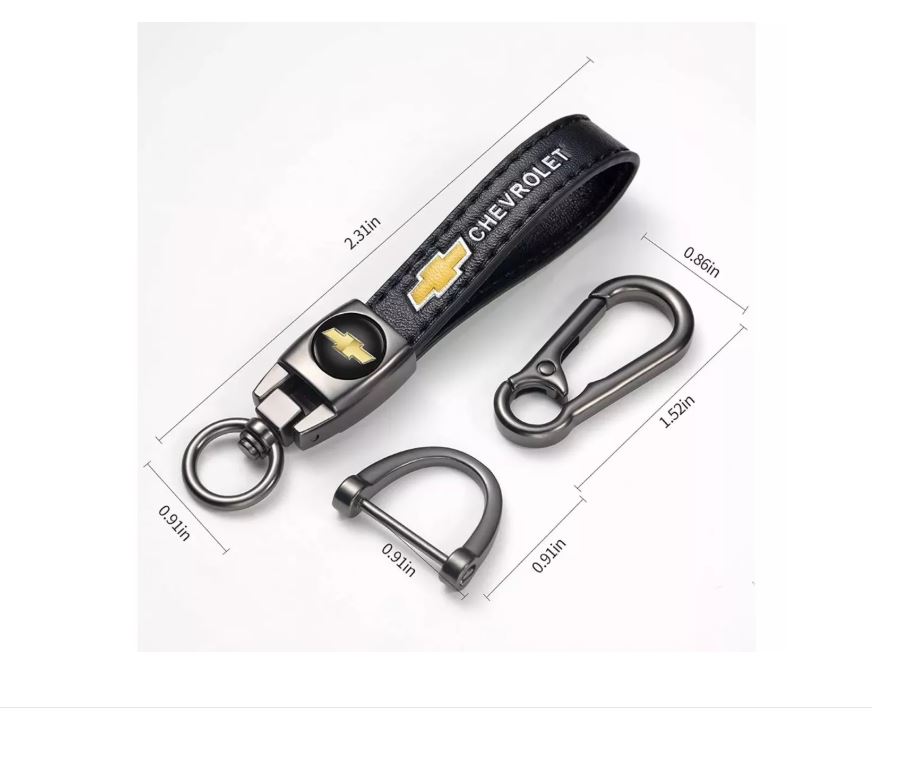 Foto 4 pulgar | Llavero Para Autos Universal Logo De Llaveros De Cuero Negro Xtellar Modelo Dodge