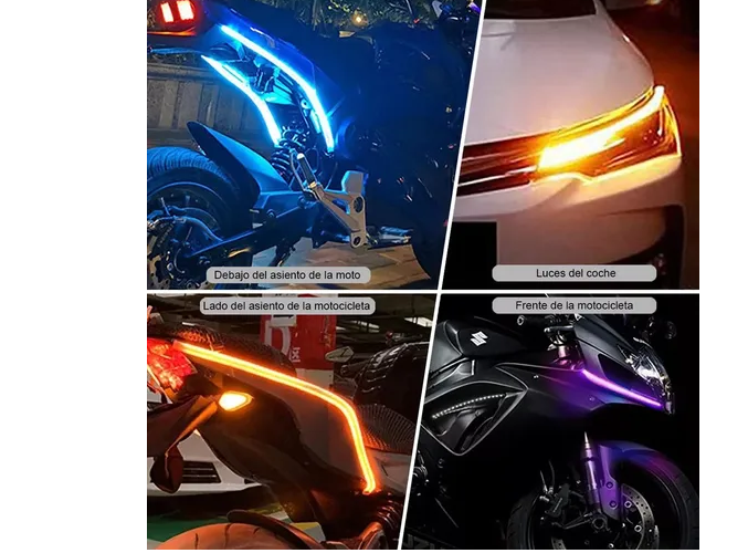 Foto 4 pulgar | Xtellar Luces Led Auto Flexible Direccional Secuencial De 30cm – Par De Estilizadas Tiras De Luz Led