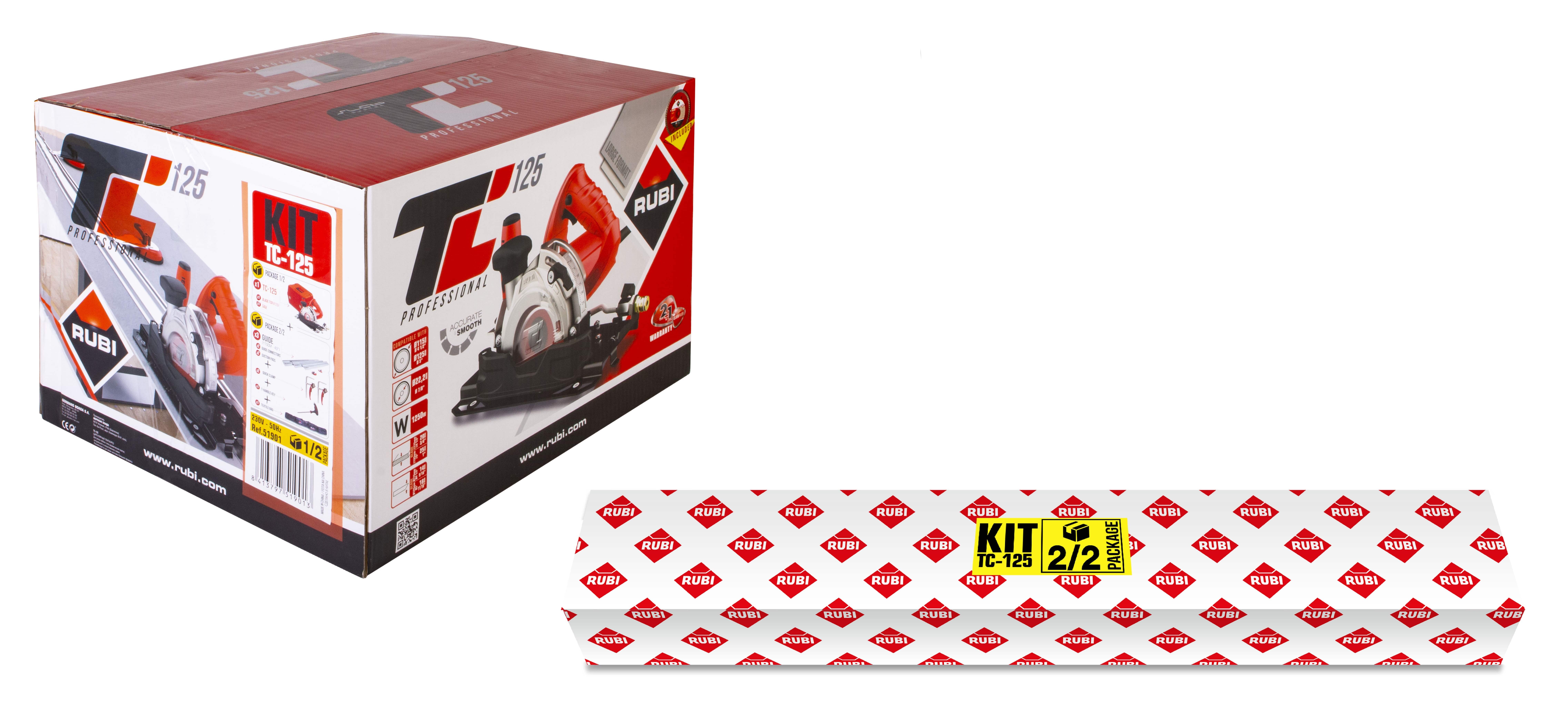 Foto 3 pulgar | Kit TC 125 Rubí Gran Formato Cortadora Eléctrica