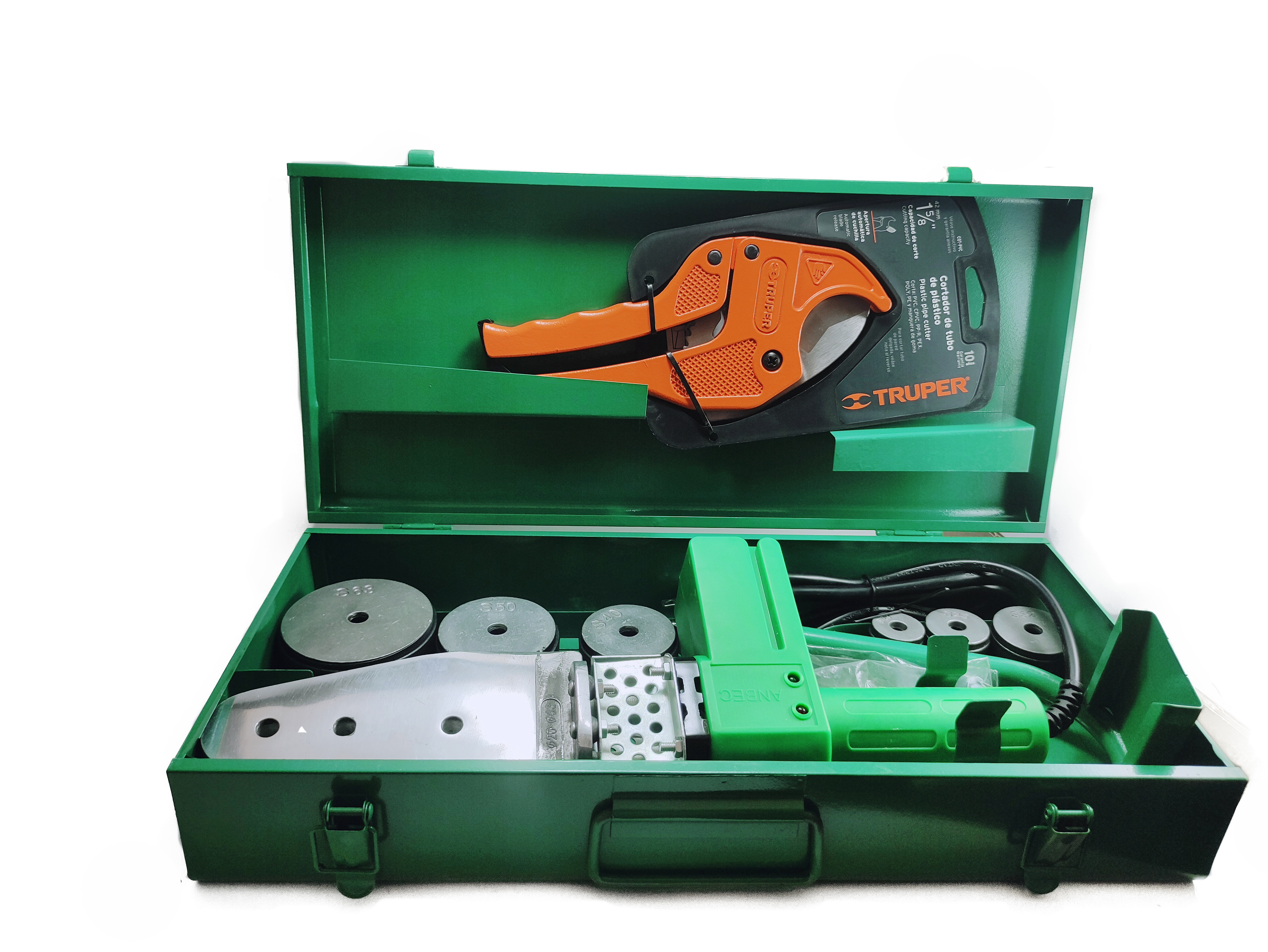 Foto 1 | Kit de Termofusora Anbec color Verde Incluye 6 Dados y Tijera Cortatubo