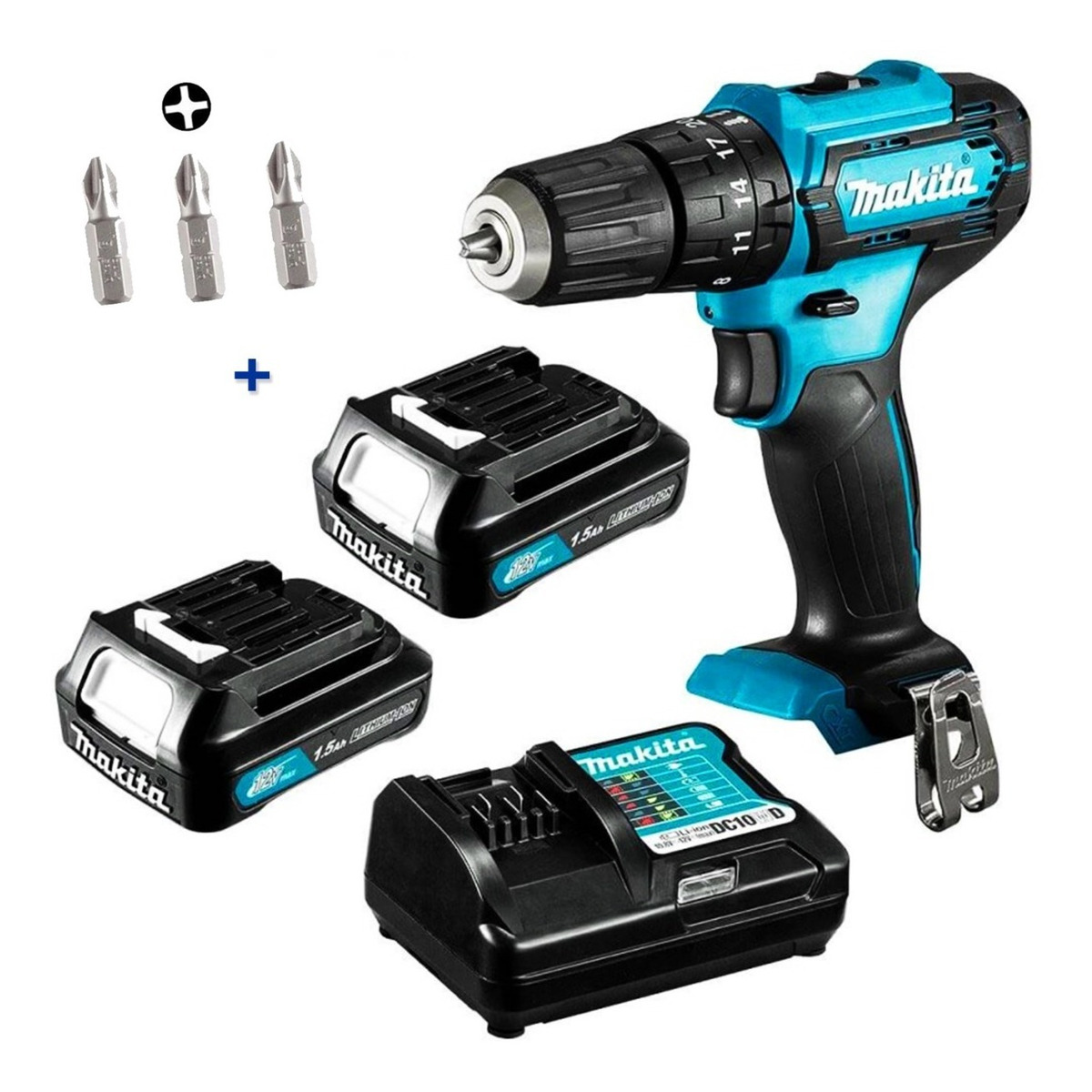 Taladro Rotomartillo Inalambrico 12v Makita Hp333dwye