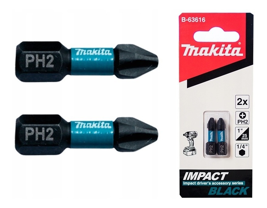 B-63616 Juego De 2 Puntas Impact Ph2x1 Makita