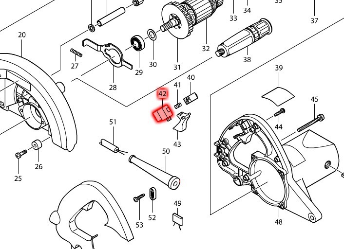 Interruptor Makita N5900b 651984-1 6519841 Switch