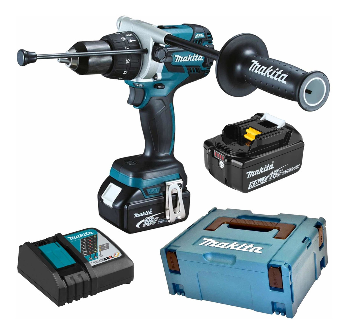 Rotomartillo Makita Inalambrico Brushless 1/2  18v Dhp481rtj