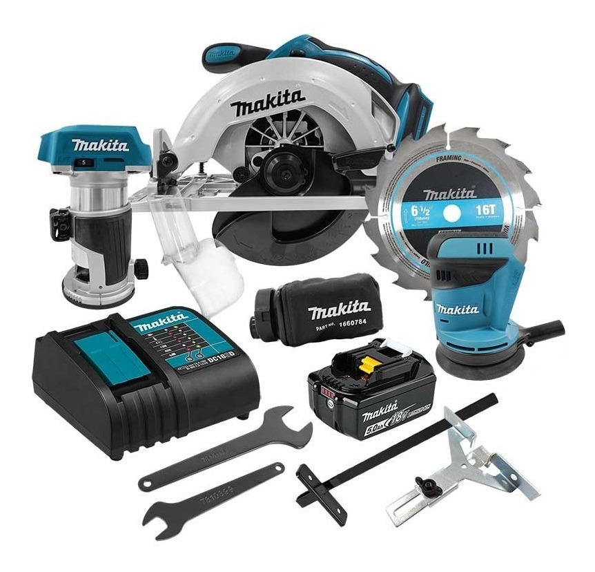 Kit De Carpintería Inalámbrico Makita Dlx3165st