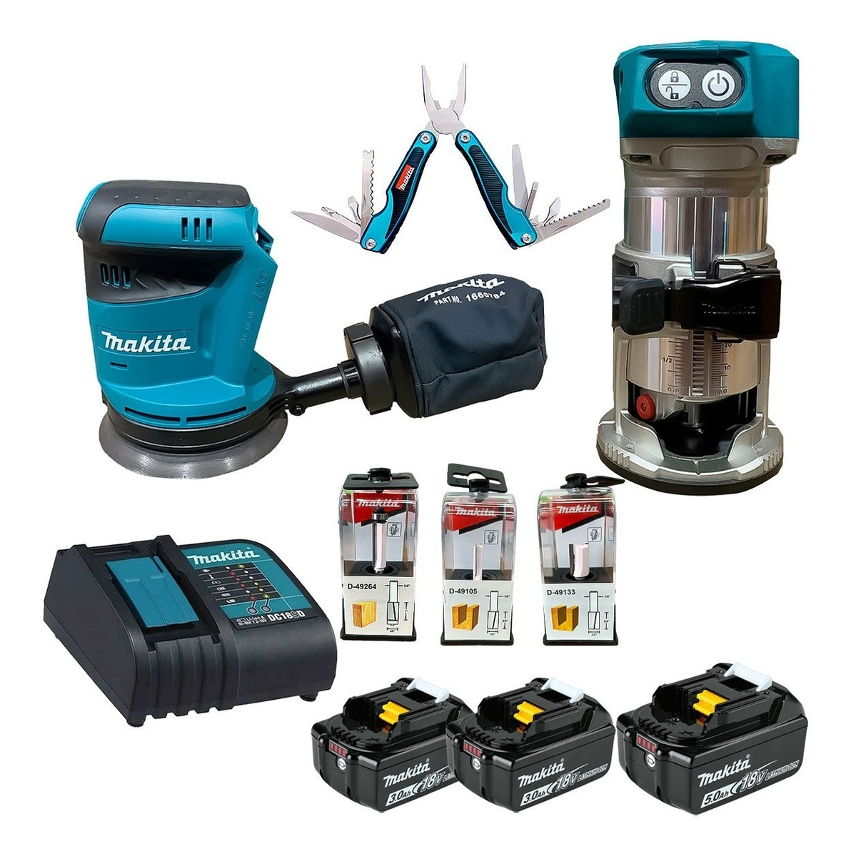 Kit Carpintero Makita Inalambrico 18v + Regalos