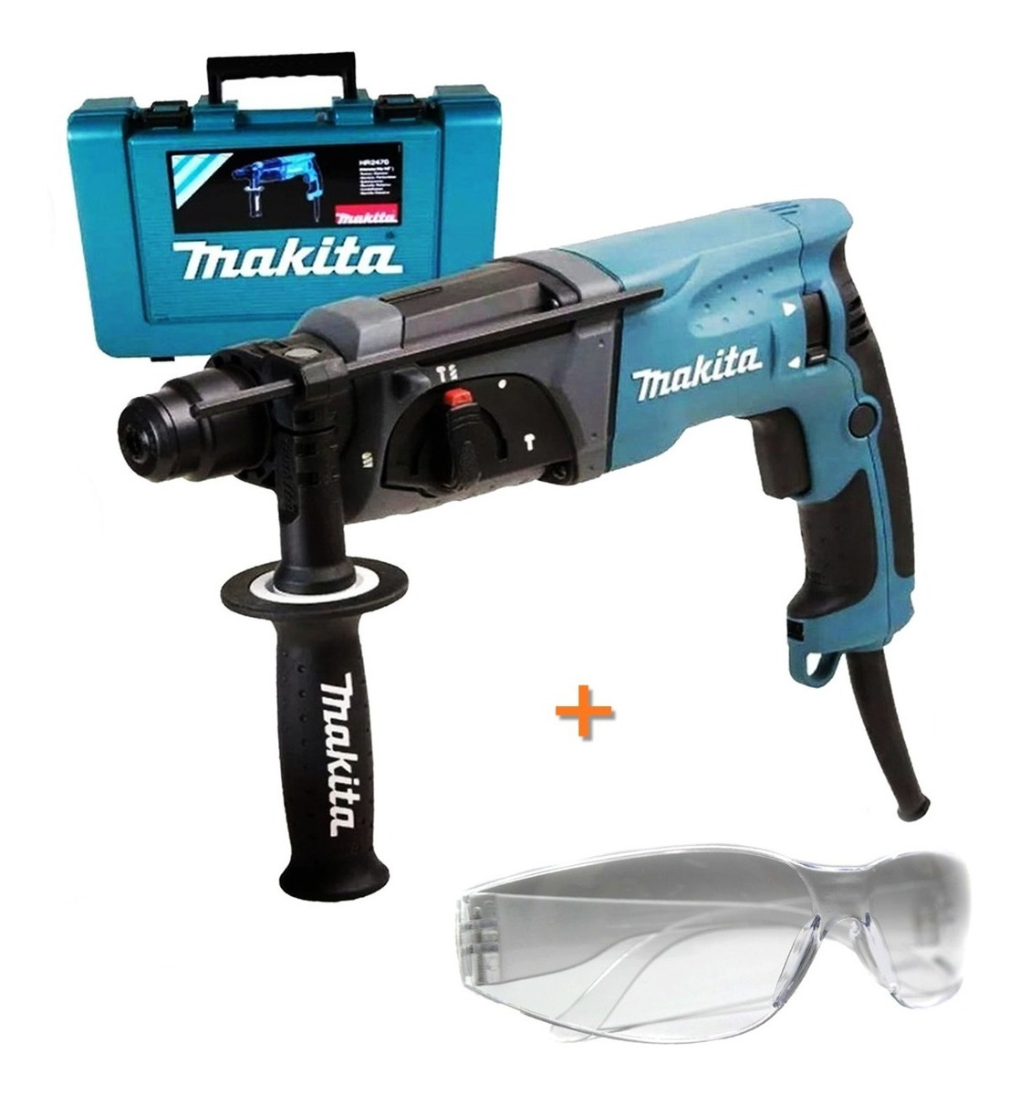 Foto 2 pulgar | Rotomartillo Cincelador Makita Hr2470 + Lentes