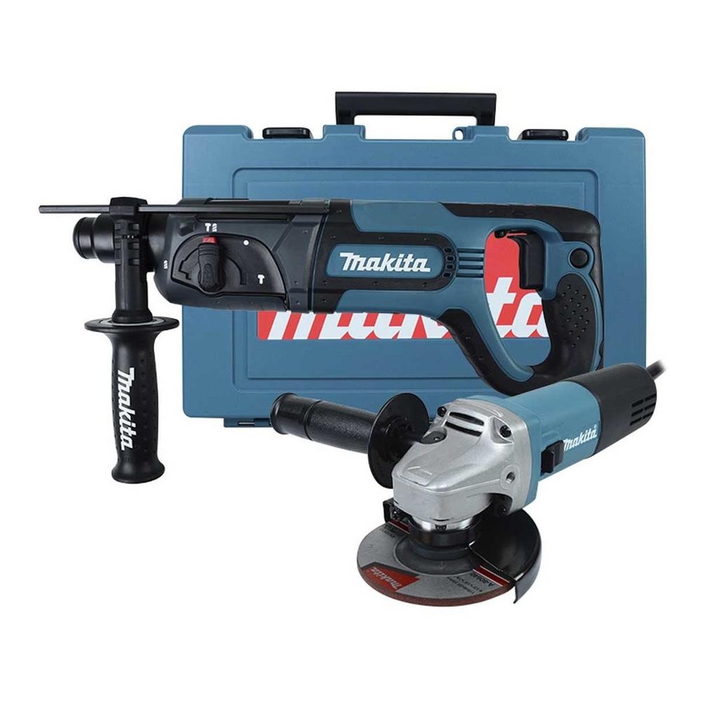 Taladro Rotomartillo Sds Plus 780w + Esmeril 4 1/2 In Makita