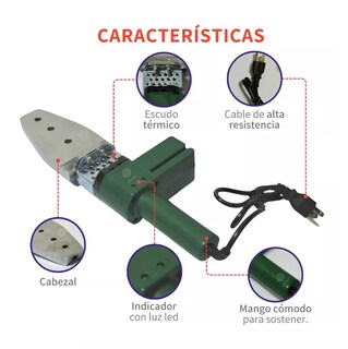 Foto 2 | Termofusor Picool con 6 Dados + Tijeras + Estuche Metálico