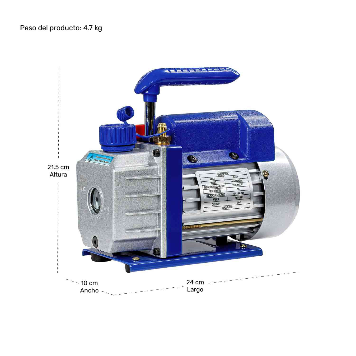 Foto 6 | Bomba de Vacío Gutstark Envasado Aire Acondicionado 1/4HP 180W