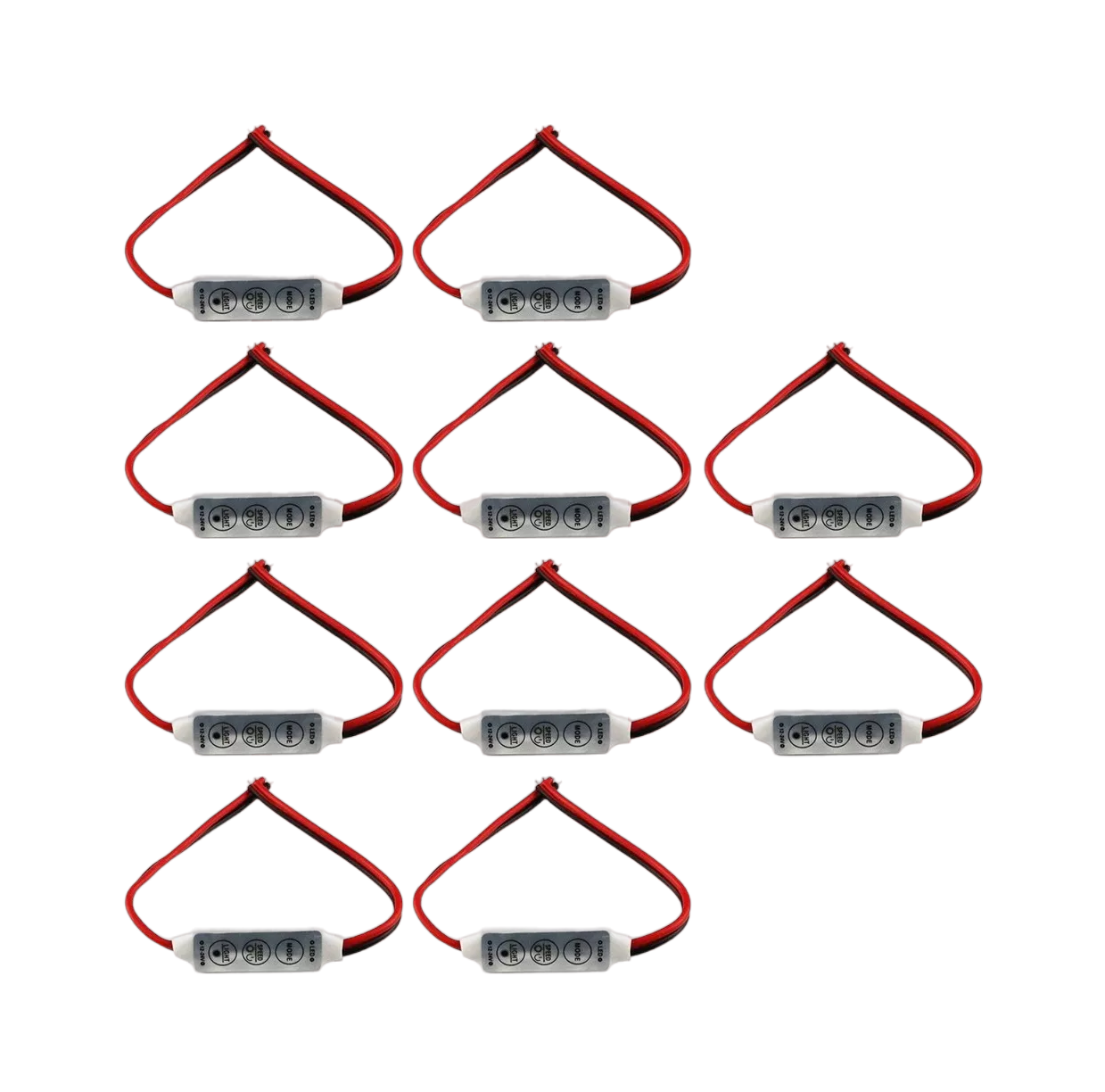 Controlador Dimmer Lab.G de 3 Botones para Tiras o Módulos Led 10 Piezas