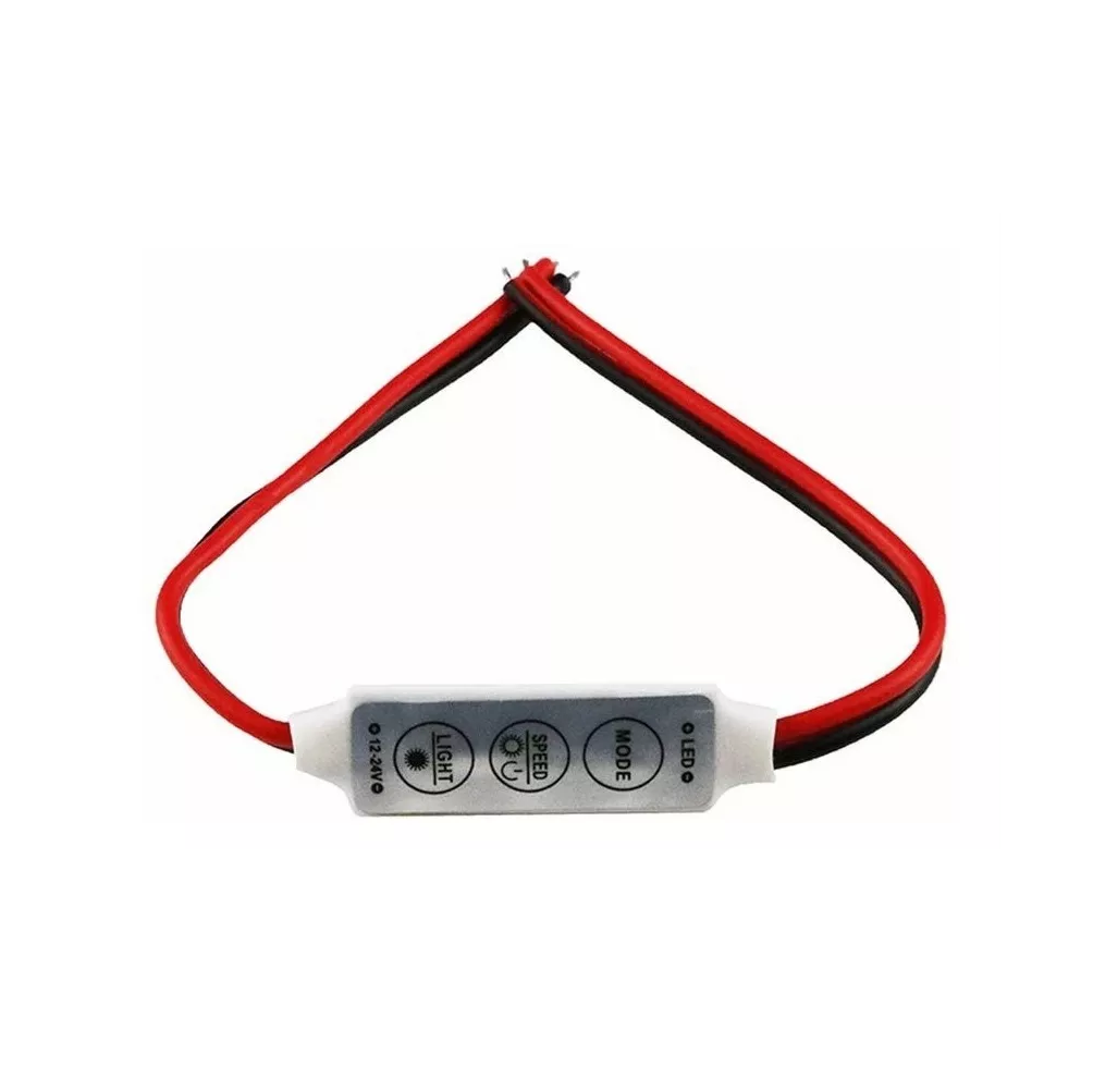 Foto 3 pulgar | Controlador Dimmer Belug de 3 Botones para Tiras o Módulos Led Rojo 10 Piezas