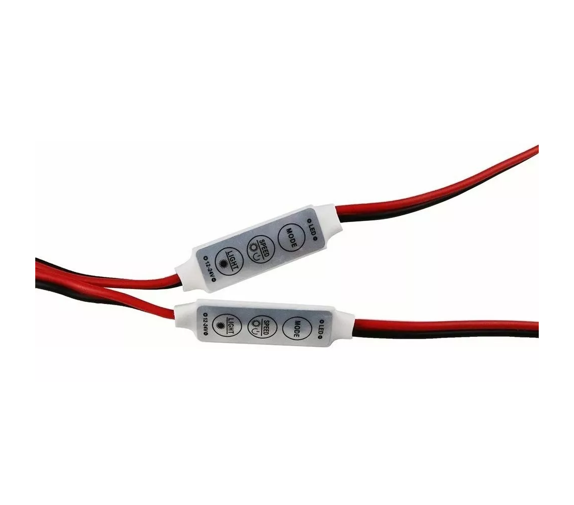 Foto 4 pulgar | Controlador Dimmer Belug de 3 Botones para Tiras o Módulos Led Rojo 10 Piezas