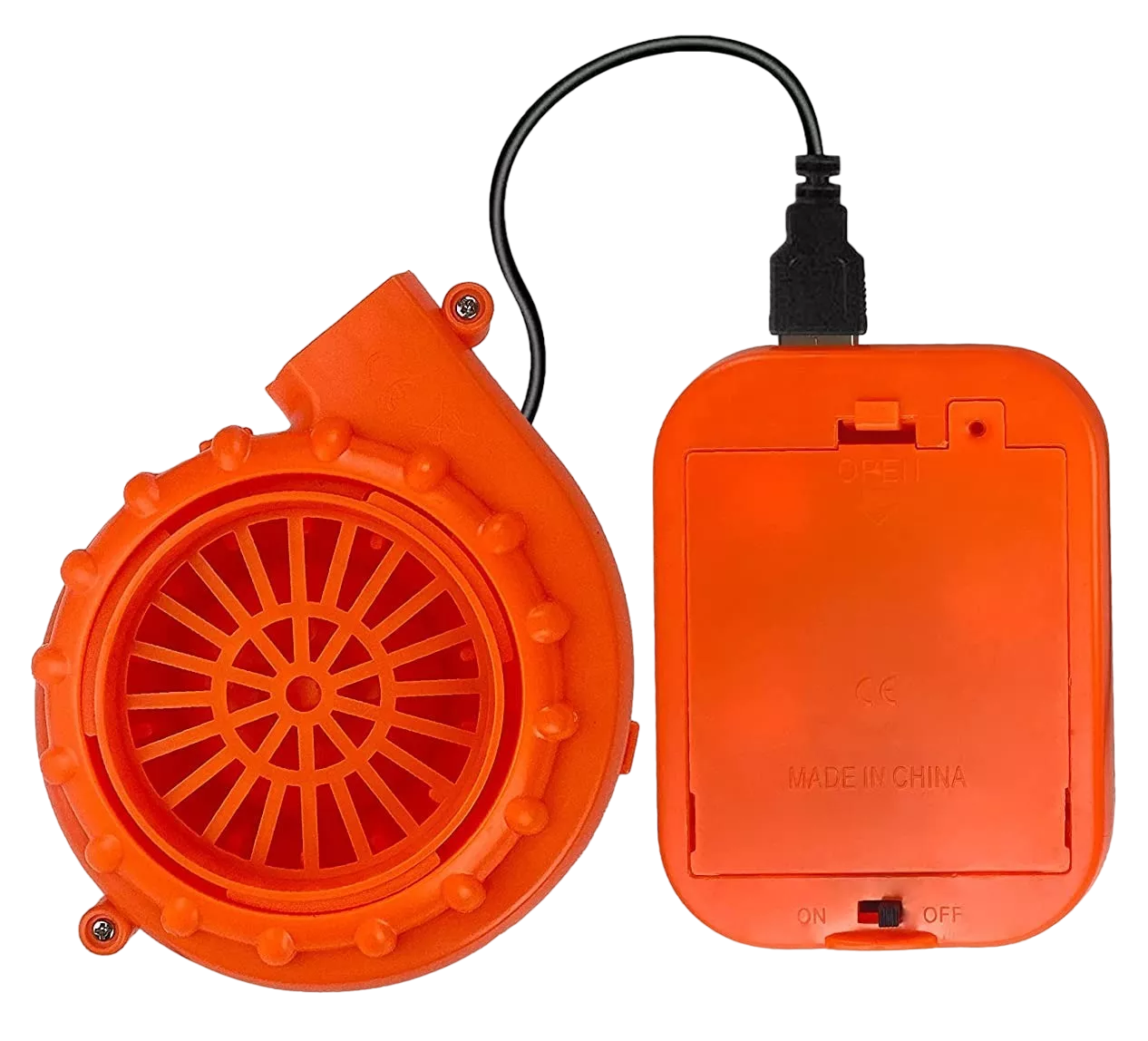 Miniventilador Soplador Para Disfraz de Dinosaurio Inflable Naranja