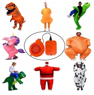 Foto 4 | Miniventilador Soplador para Disfraz de Dinosaurio Inflable Naranja