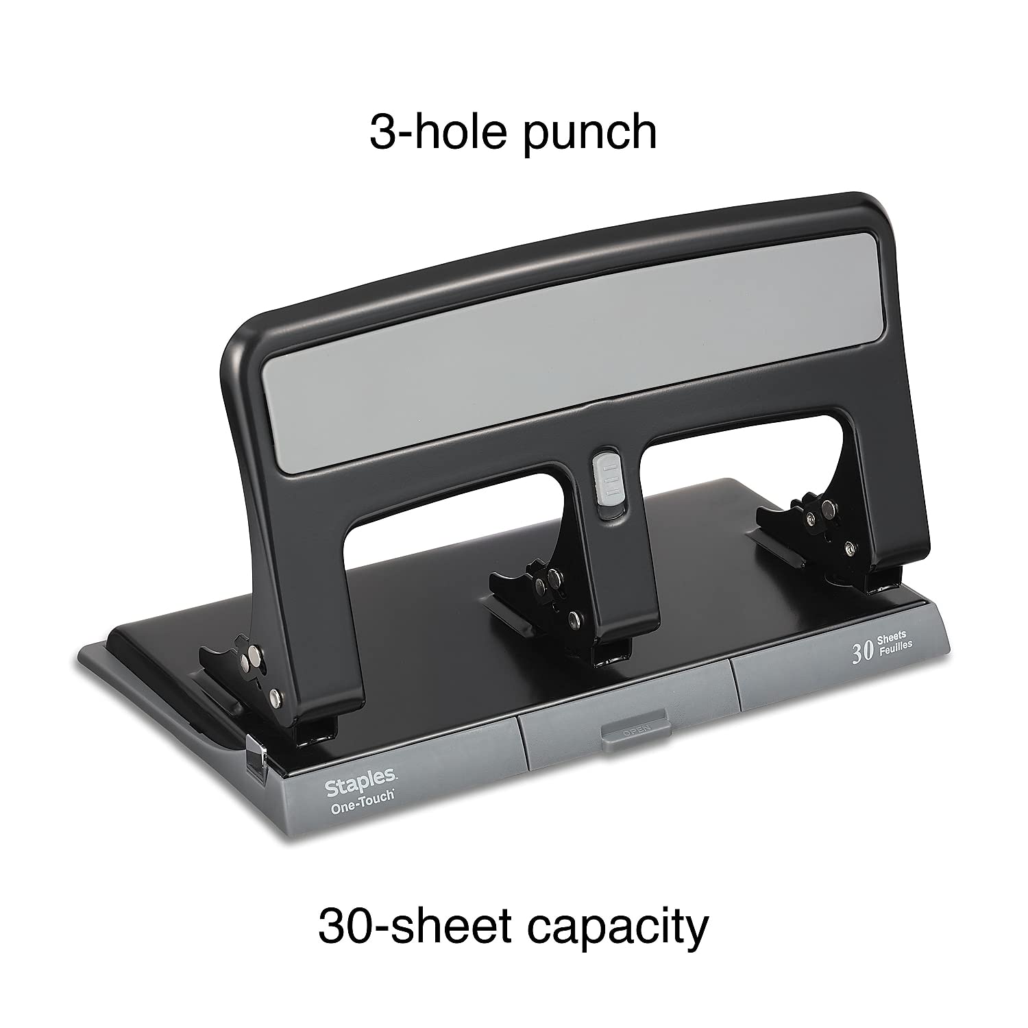 Foto 3 pulgar | Hole Punch Staples One-touch, Capacidad Para 30 Hojas, Color Negro, Paquete De 2 - Venta Internacional.