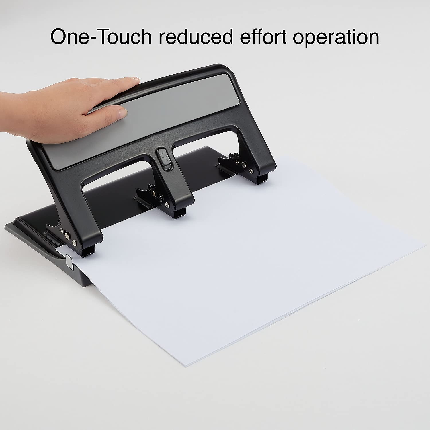 Foto 3 | Hole Punch Staples One-touch, Capacidad Para 30 Hojas, Color Negro, Paquete De 2 - Venta Internacional.