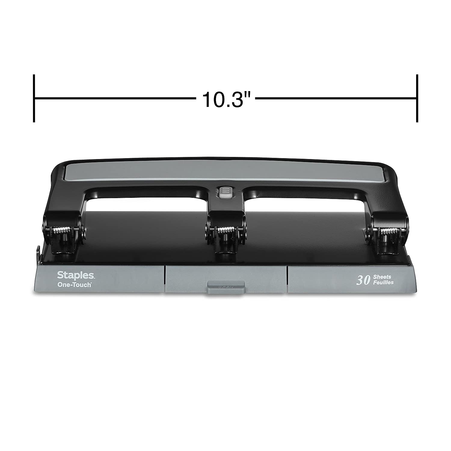 Foto 4 | Hole Punch Staples One-touch, Capacidad Para 30 Hojas, Color Negro, Paquete De 2 - Venta Internacional.