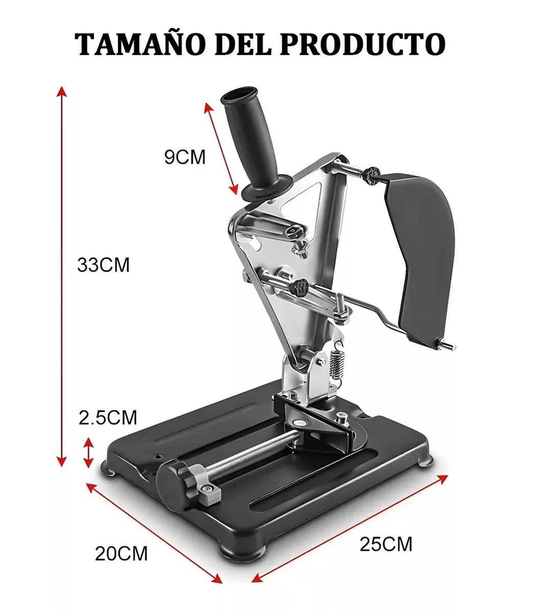 Foto 3 pulgar | Soporte Para Esmeril Angular Ajustable Base De La Herramient Negro