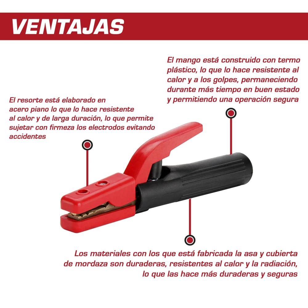 Foto 4 pulgar | Pinza Portaelectrodo Rf55617 Lincoln 250a Uso Industrial