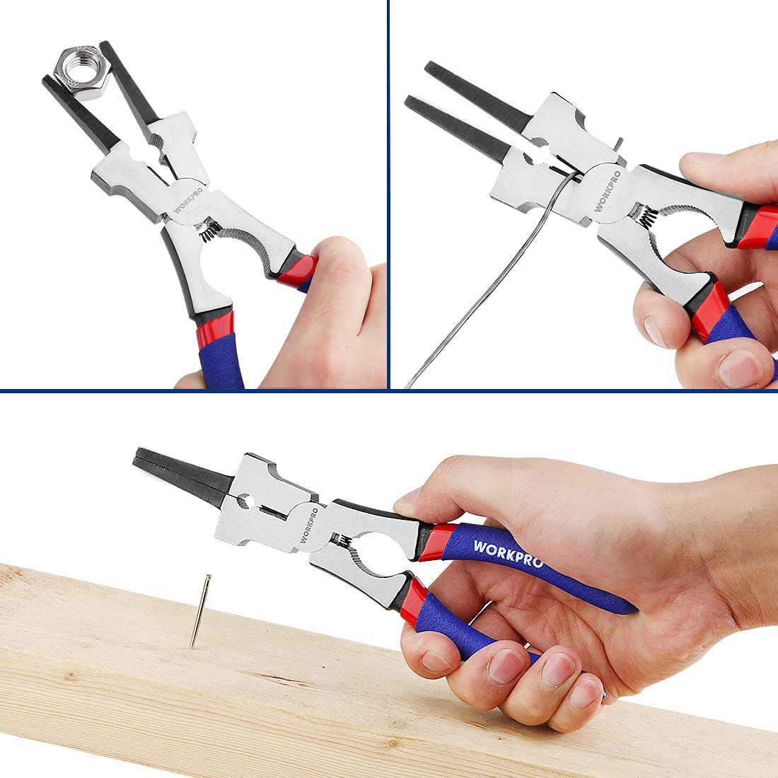 Foto 5 | Pinzas De Soldadura Workpro 8 Multifuncionales De Acero Cr-v - Venta Internacional.