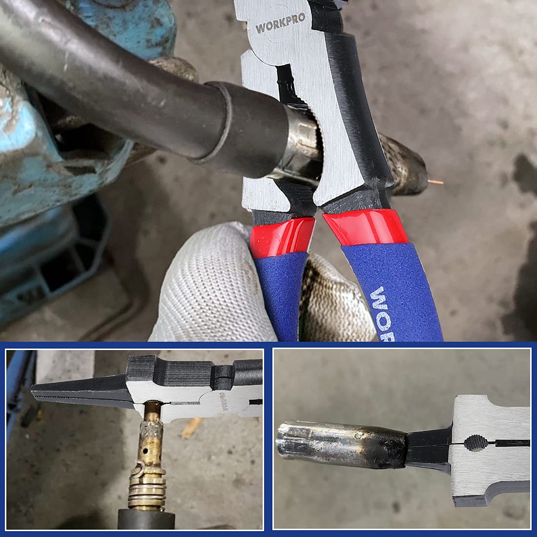 Foto 7 pulgar | Pinzas De Soldadura Workpro 8 Multifuncionales De Acero Cr-v - Venta Internacional.