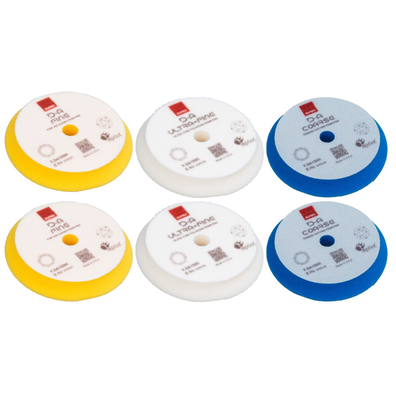 Almohadillas De Pulido De Espuma Rupes D-a Series 6 Para Detalles Automotrices - Venta Internacional.