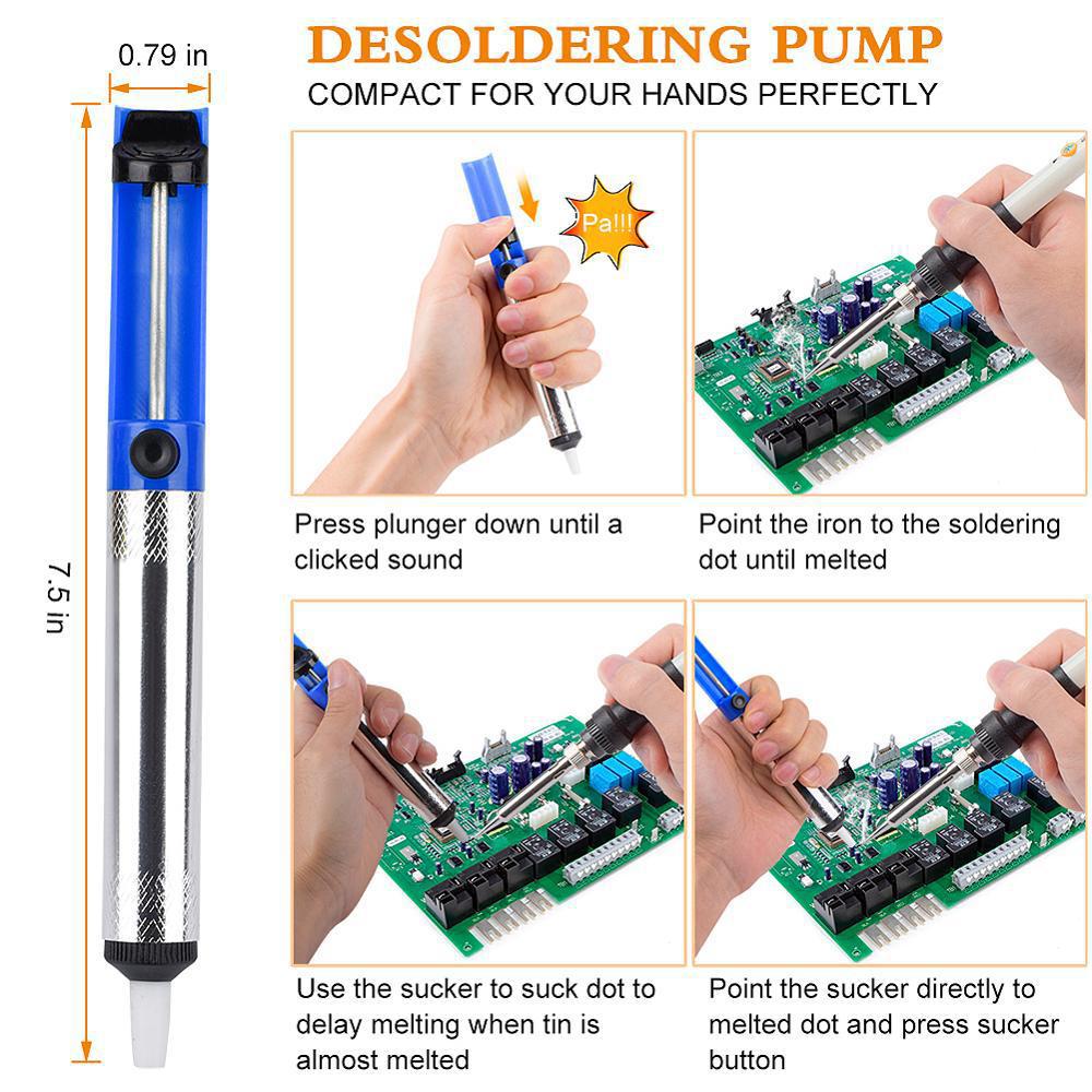 Foto 3 pulgar | Kit De Soldador Eléctrico 220 V 60 W Con 17 Accesorios - Venta Internacional.