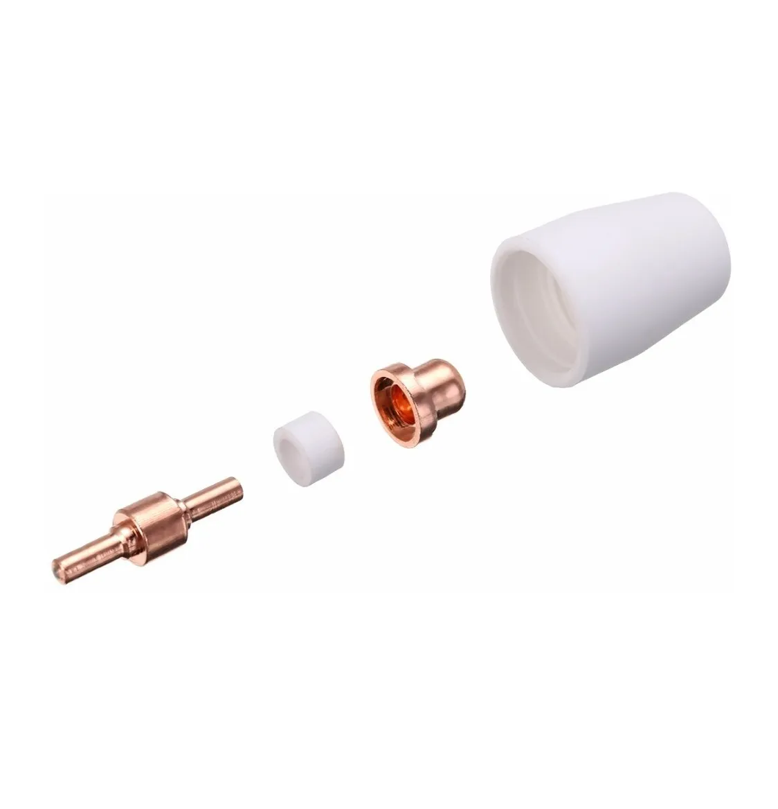 Foto 4 pulgar | Language Set 100 Consumibles Electrodos Boquilla Cortadora De Plasma Eo Safe Imports Esi-3065-1 Cobre