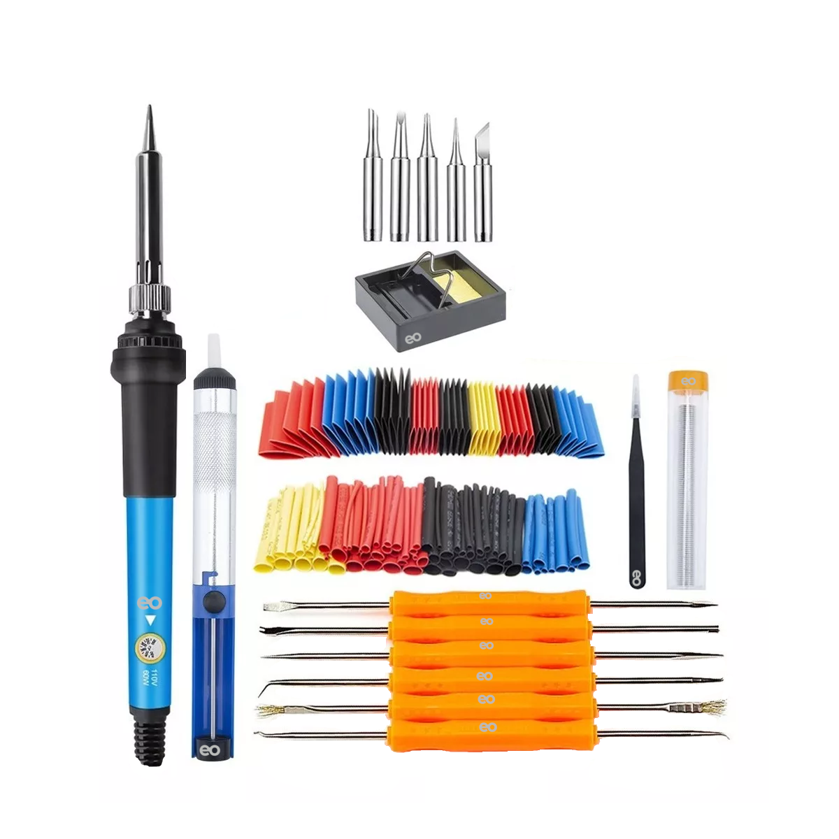 Foto 2 pulgar | Kit De Soldadora Eléctrica 60w Temperatura Ajustable 136pzs Eo Safe Imports Esi-6952-1 Multicolor