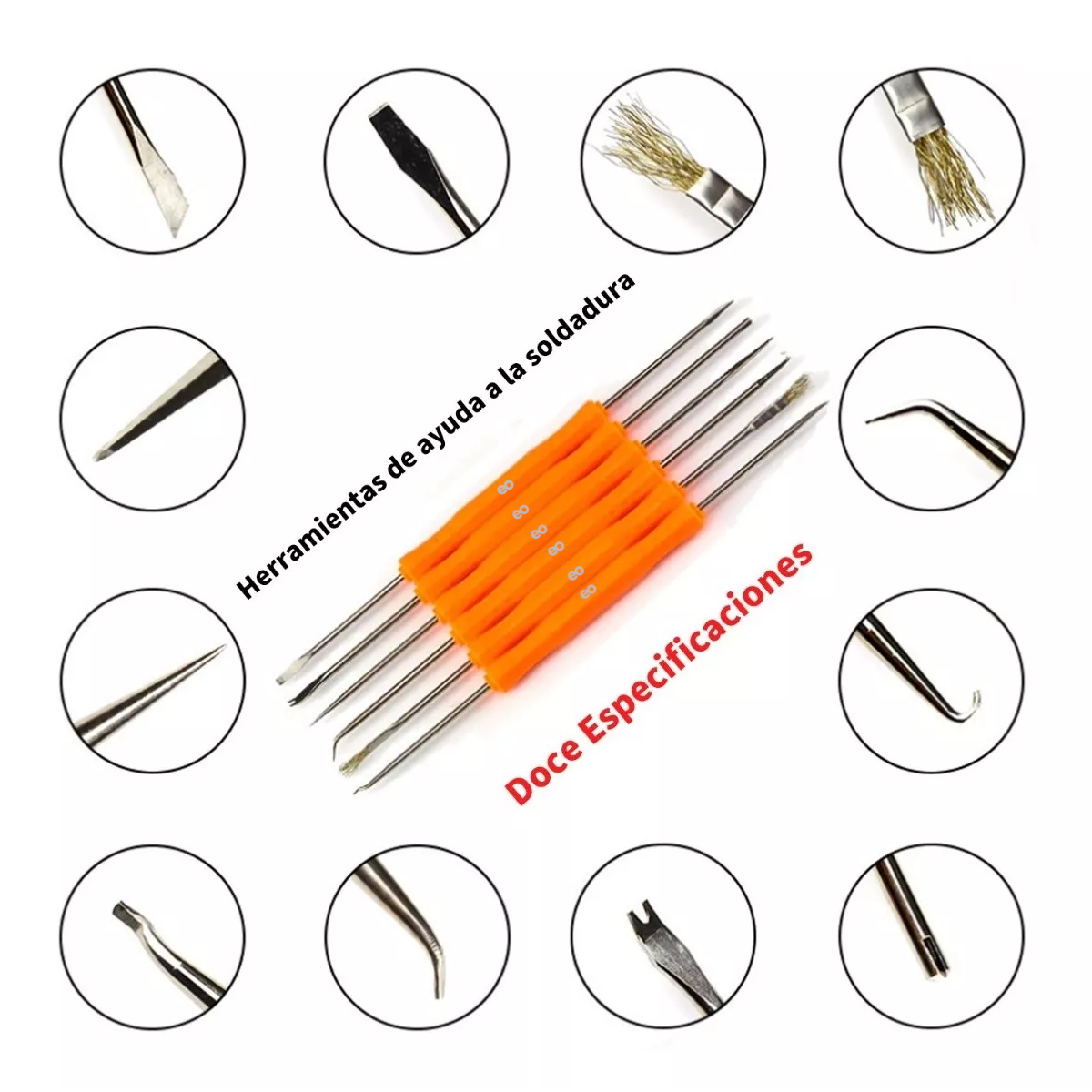 Foto 5 pulgar | Kit De Soldadora Eléctrica 60w Temperatura Ajustable 136pzs Eo Safe Imports Esi-6952-1 Multicolor