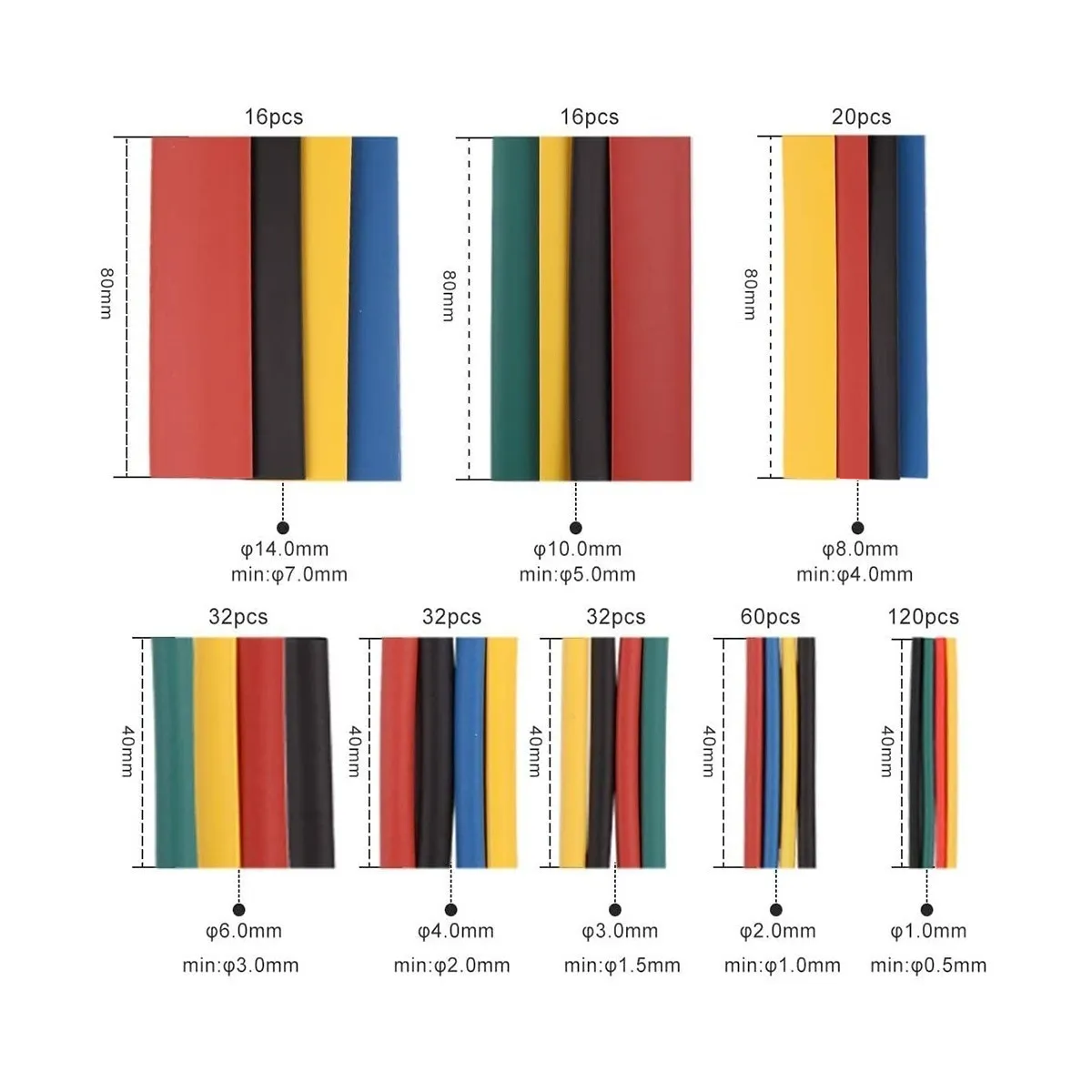 Foto 2 | Kit Terminales Aisladas 678pcs, Eo Safe Imports Eo-1236-1 Multicolor