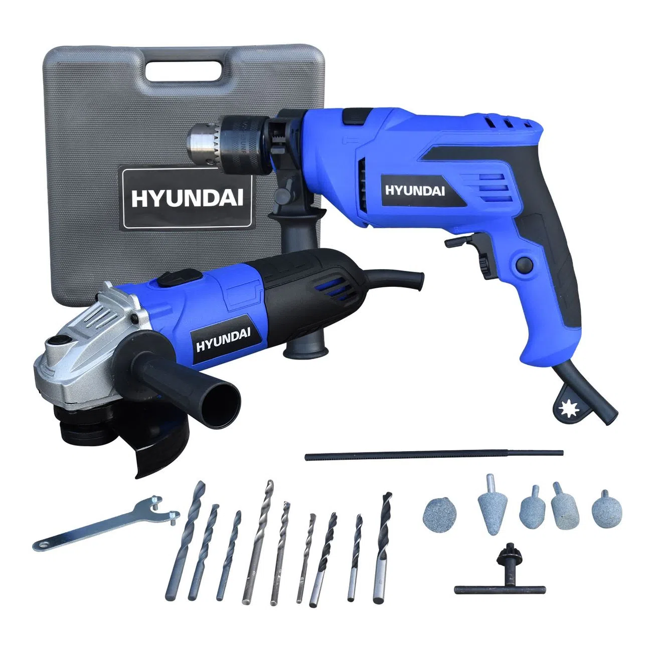 Kit Eléctrico De Rotomartillo Hyrt500 + Mini Amoladora Hya500 - Hyk5000