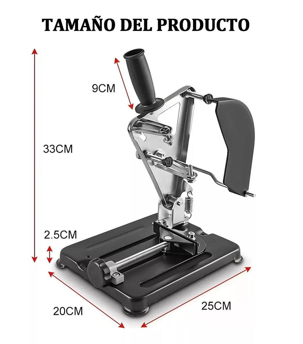 Foto 3 pulgar | Soporte Para Esmeril Angular Ajustable Base De La Herramienta, Belug  Negro