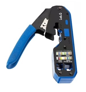 Foto 2 | Pinza Pelacables De Cable Red Rj45 Cat6 Cat5e Cat5 Rj11 Rj12, Negro/azul