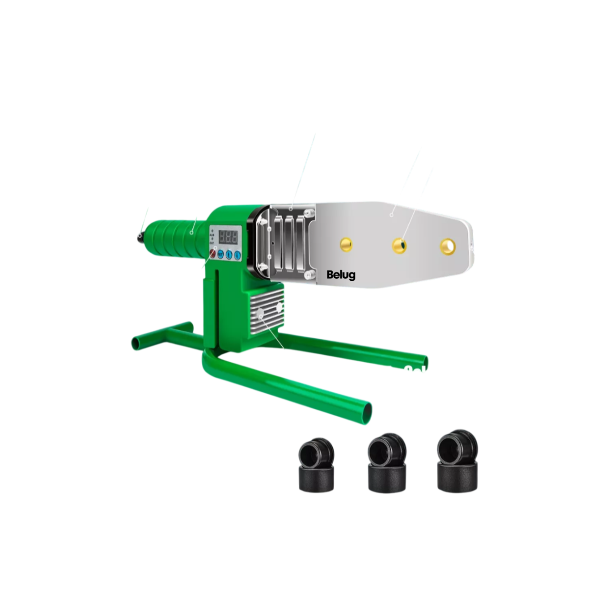 Foto 2 pulgar | Termofusora Kit 1000w Para Ppr Con 3 Dados Belug Aa932 Pro, Color Verde