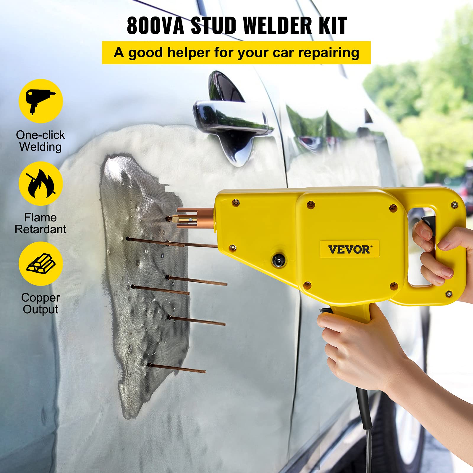 Foto 3 pulgar | Extractor De Abolladuras Con Martillo Deslizante Vevor 800va Para Soldar Pernos - Venta Internacional.