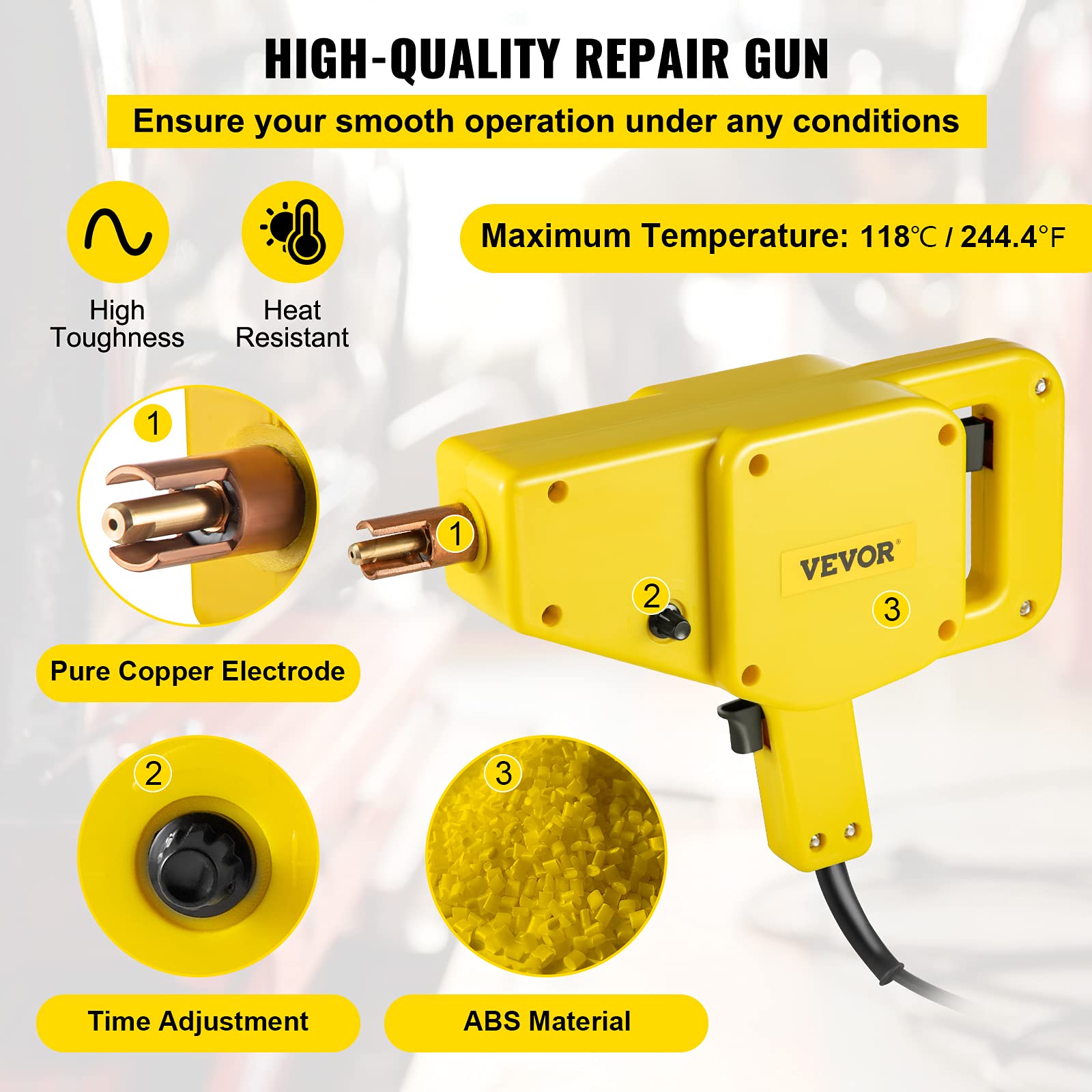 Foto 4 pulgar | Extractor De Abolladuras Con Martillo Deslizante Vevor 800va Para Soldar Pernos - Venta Internacional.