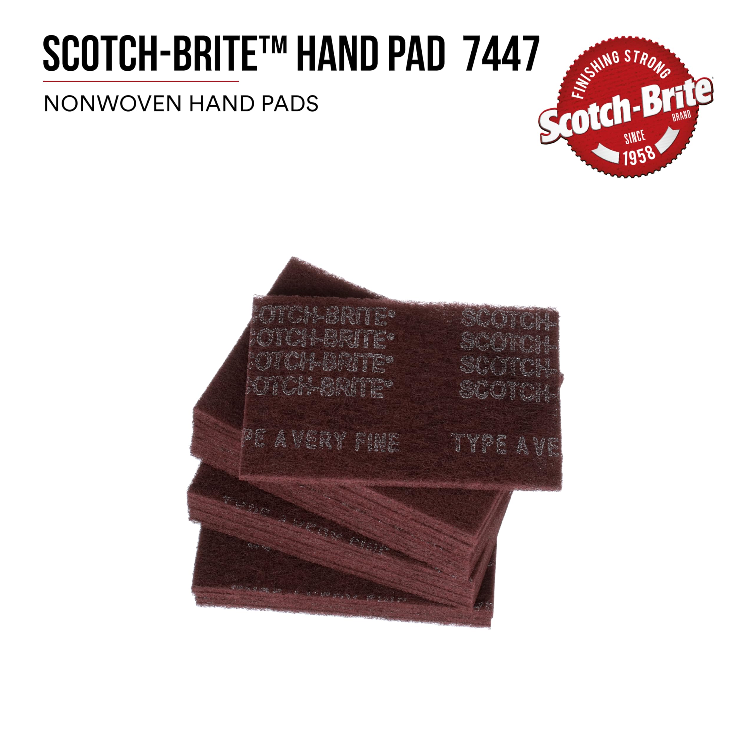 Foto 2 | Almohadilla De Mano 3m Scotch-brite General Purpose 7447b, Muy Fina - Venta Internacional.