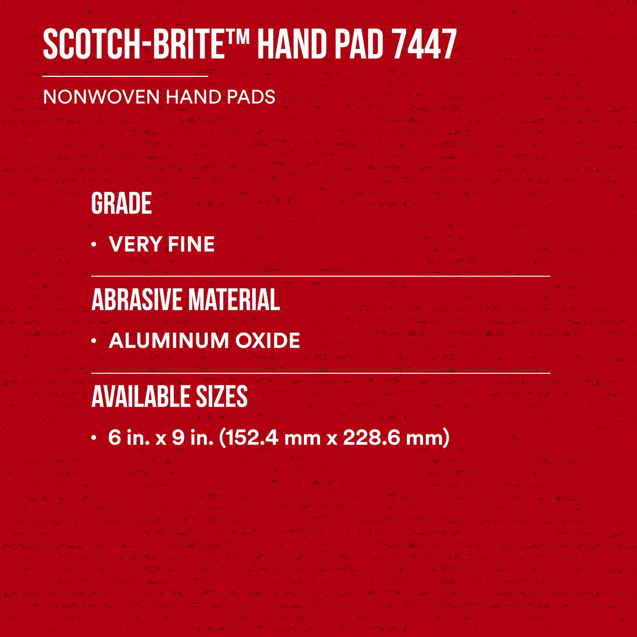 Foto 4 | Almohadilla De Mano 3m Scotch-brite General Purpose 7447b, Muy Fina - Venta Internacional.