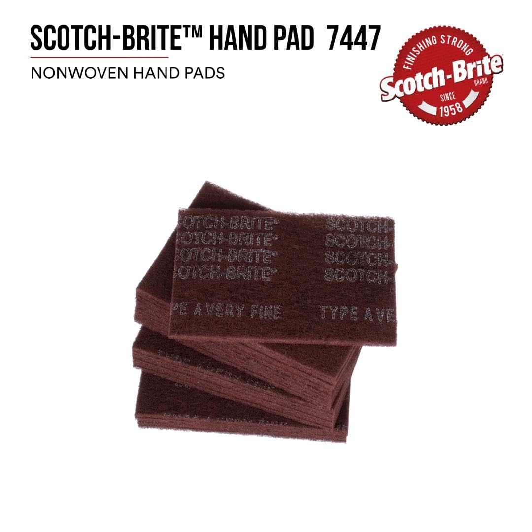 Foto 3 pulgar | Almohadilla De Mano 3m Scotch-brite 7447, Muy Fina, 15 X 23 Cm, Paquete De 20 - Venta Internacional.