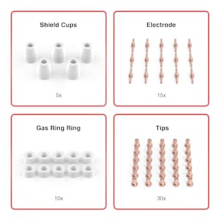 Foto 2 | Consumibles De Corte Por Plasma Yeswelder Para Cut40/50, 60 Unidades - Venta Internacional.