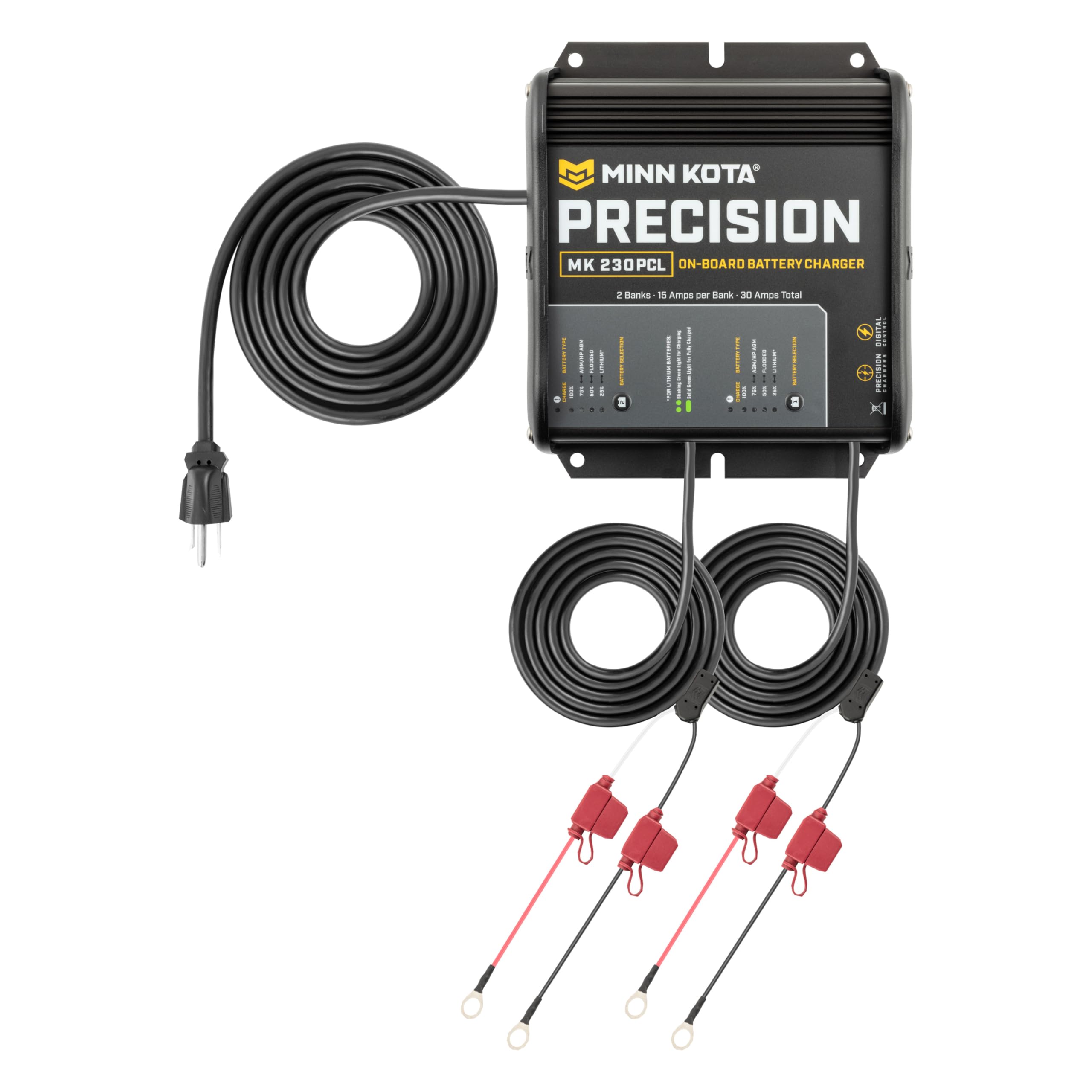 Foto 3 | Cargador De Batería Minn Kota Precision Mk 230 Pcl 2 Bank X 15a - Venta Internacional.