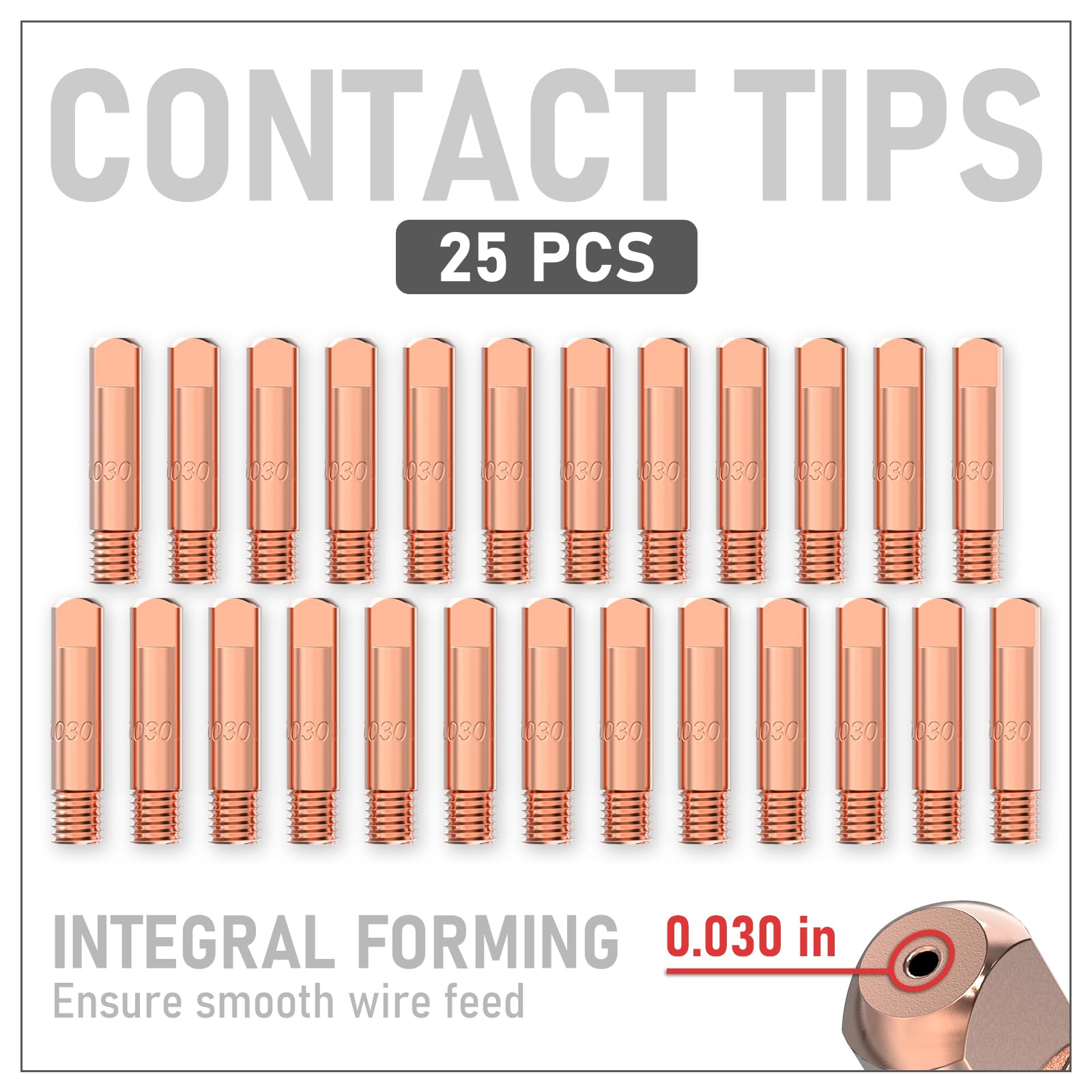Foto 4 pulgar | Punta De Contacto Para Soldadura Mig Yeswelder 11-30 (0,030), Paquete De 25 - Venta Internacional.