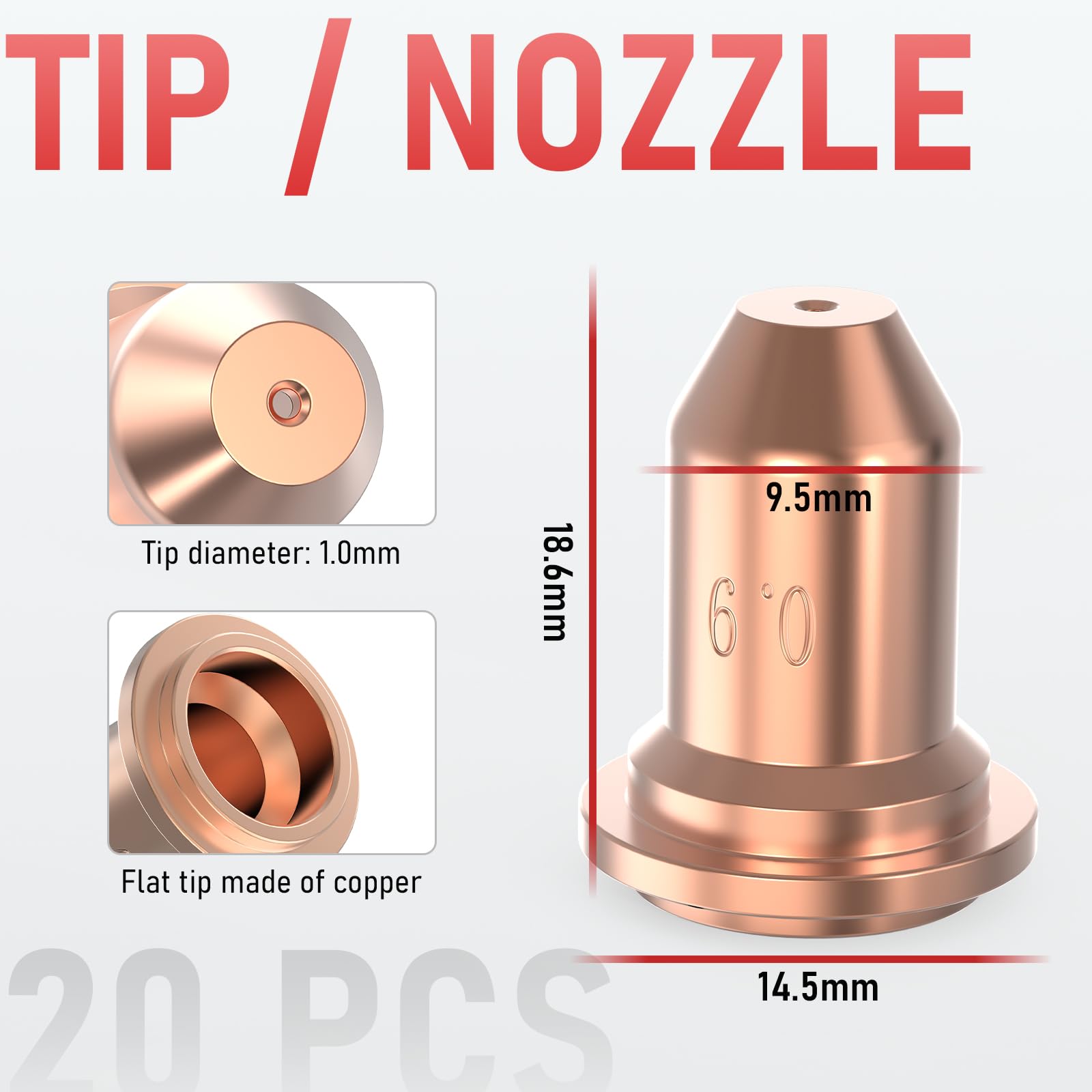 Foto 4 | Juego De Consumibles Para Antorchas De Corte Por Plasma Yeswelder Ipt40, 45 Piezas - Venta Internacional.