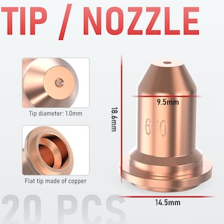 Foto 4 | Juego De Consumibles Para Antorchas De Corte Por Plasma Yeswelder Ipt40, 45 Piezas - Venta Internacional.