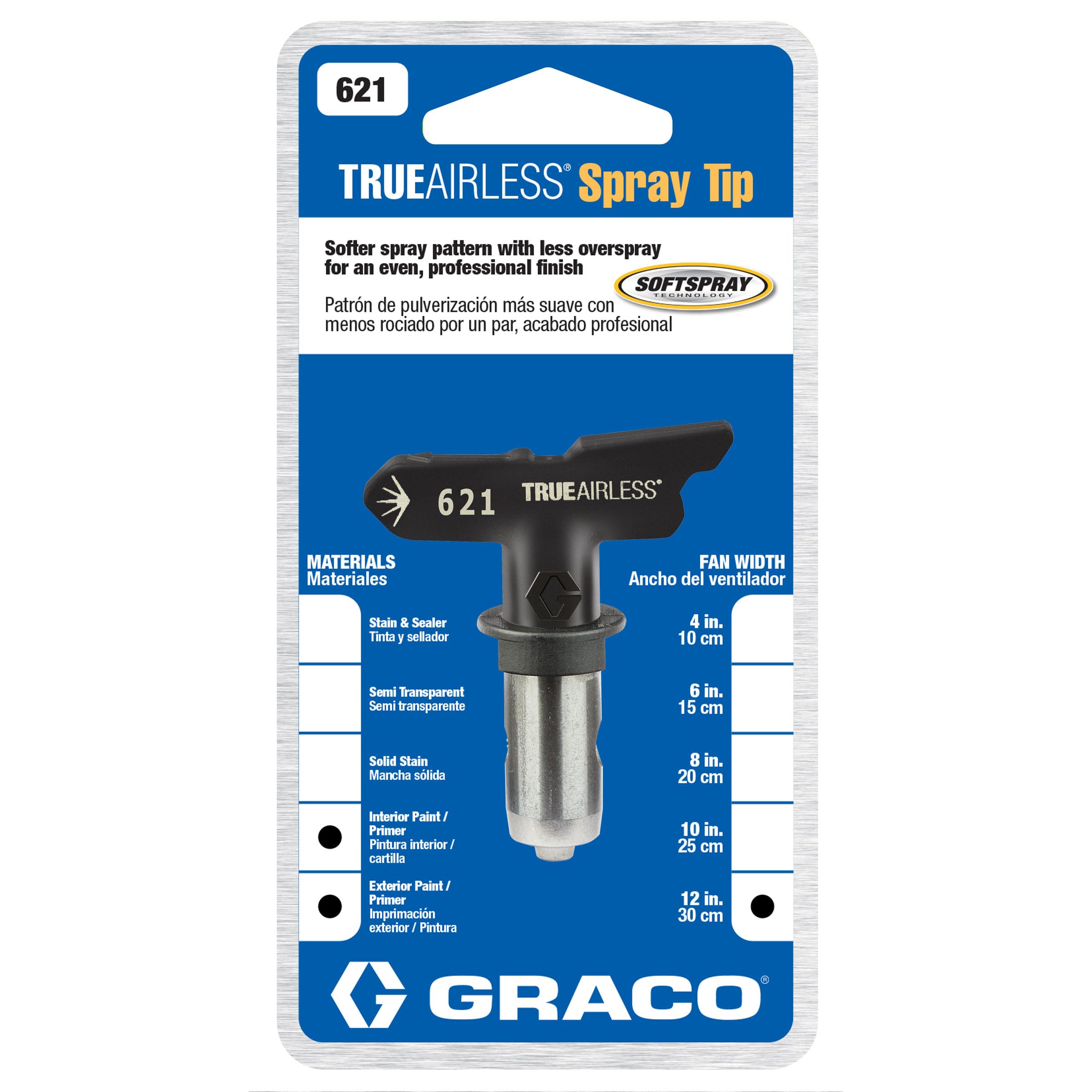 Foto 2 | Punta De Pulverización Tru621 Trueairless 621 De Graco Con Patrón De Pulverización De 30 Cm - Venta Internacional.