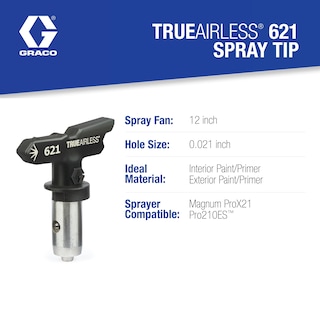 Foto 3 | Punta De Pulverización Tru621 Trueairless 621 De Graco Con Patrón De Pulverización De 30 Cm - Venta Internacional.