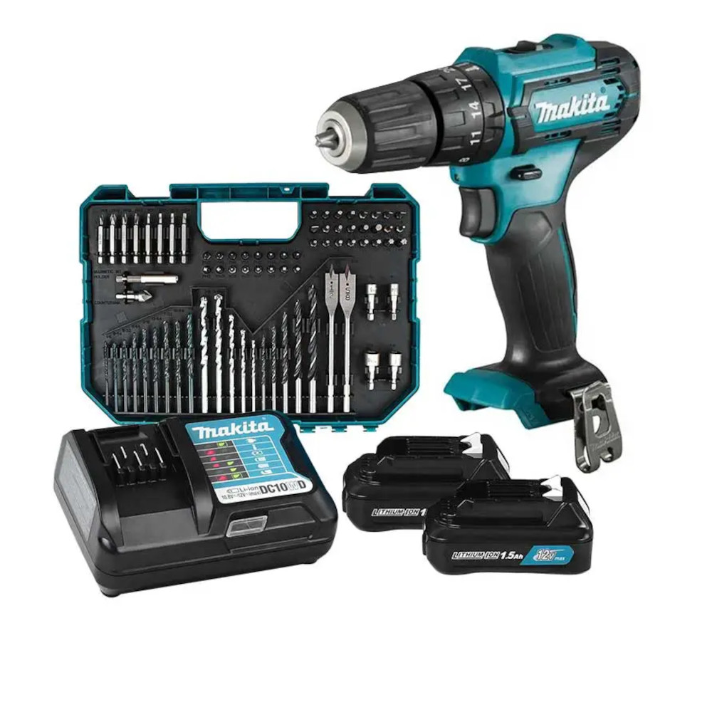 Foto 2 pulgar | Combo Makita Rotomartillo Hp333dz + Bl1016 (2pz) + Cargador+ Acc Std (75pcs)
